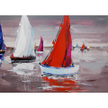 Impressionism Reproduction Acrylic Boat Oil Painting